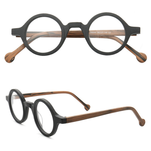 retro round eyeglasses frames men japan