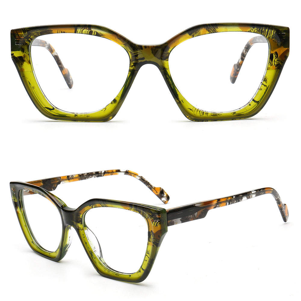 Hilary | Womens Vintage Floral Cat Eye Glasses Frames