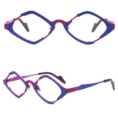 purple titanium eyeglasses frames for women