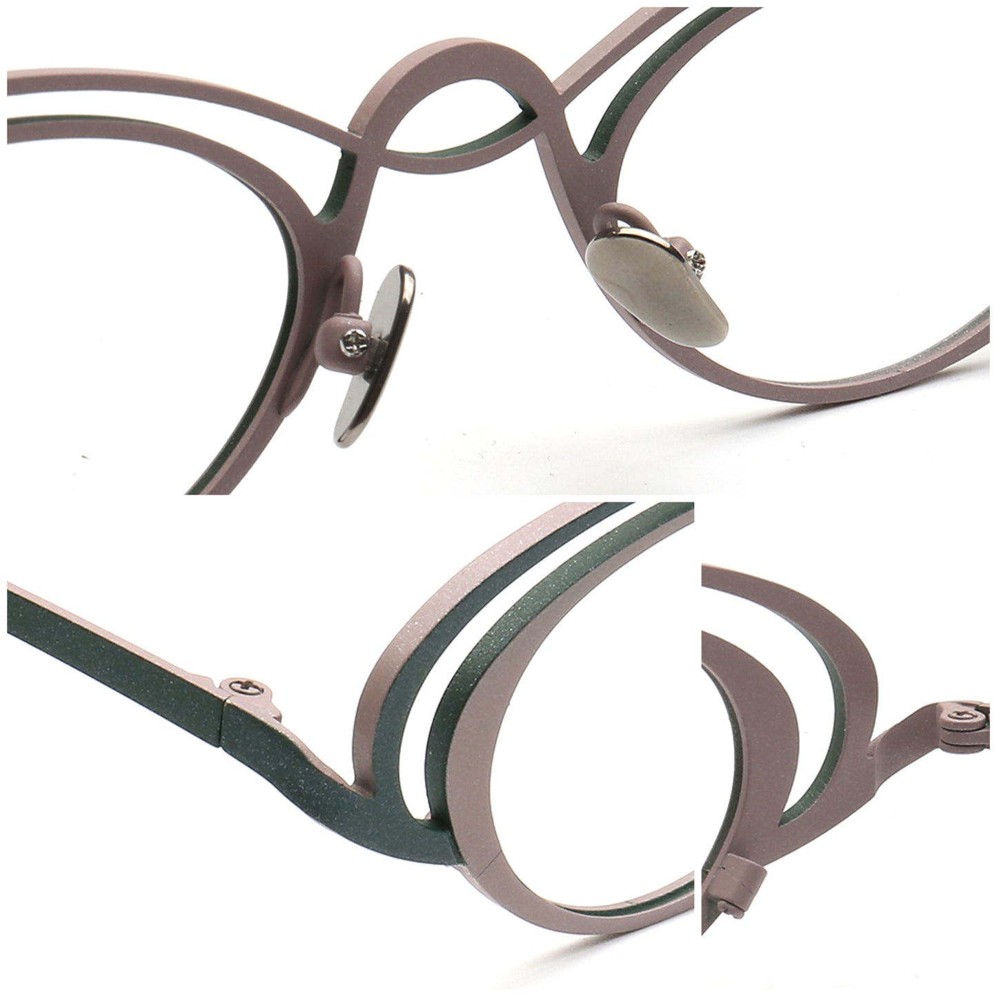 Burke | Funky Titanium Oval Glasses Frames