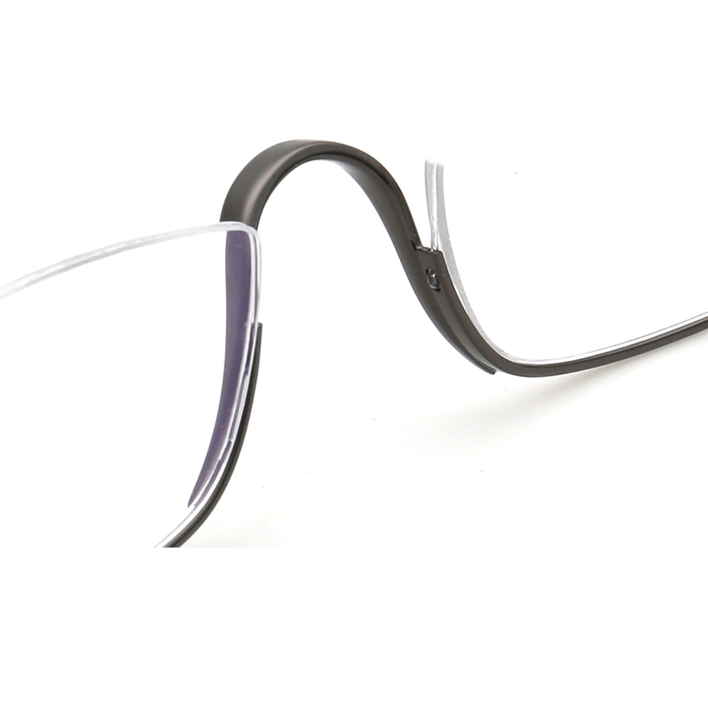 Kelcey | Montures de lunettes rectangulaires à demi-cercle en métal