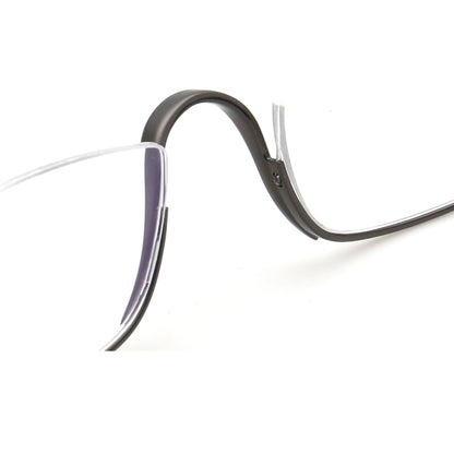 Kelcey | Montures de lunettes rectangulaires à demi-cercle en métal