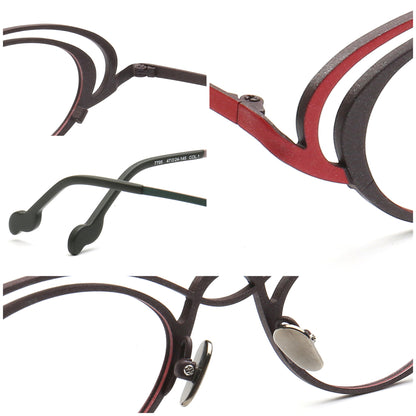 Burke | Funky Titanium Oval Glasses Frames