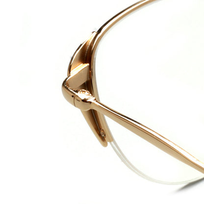 temple of half rim glasses frames