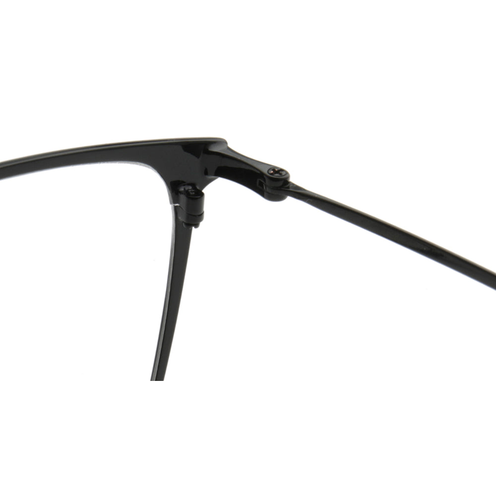 West | Modern Metal Full Rim Unisex Glasses | Thin Metal Frame w/ Business Design
