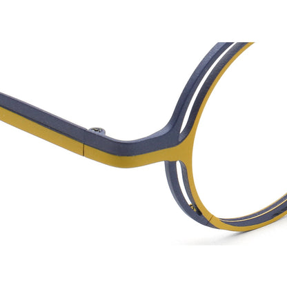 round pure titanium eyeglasses frames 2 tone