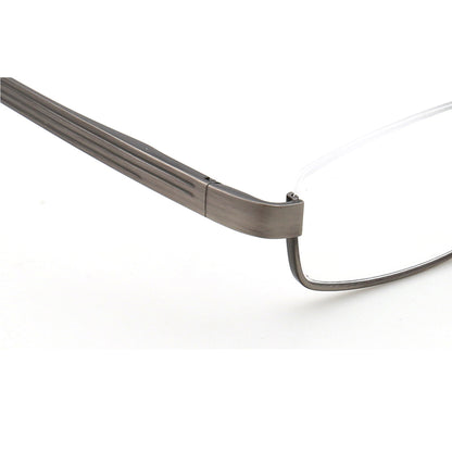 Kelcey | Montures de lunettes rectangulaires à demi-cercle en métal