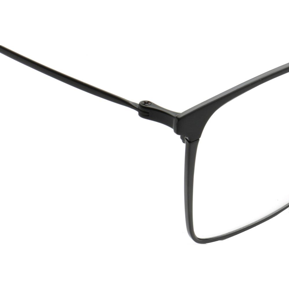 West | Modern Metal Full Rim Unisex Glasses | Thin Metal Frame w/ Business Design