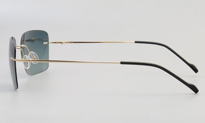 Theodore｜Rectangle Rimless Sunglasses Polarized UV400