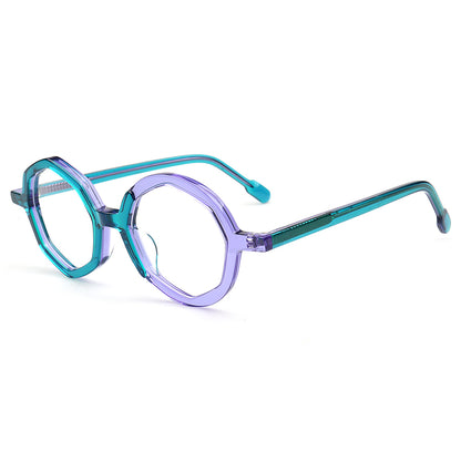 Hayden | Stylish Geometric Two Toned Eyeglass Frames