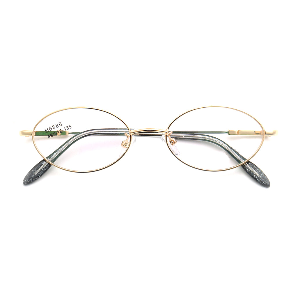 Amy | Flexible Memory Metal Oval Eyewear Frames