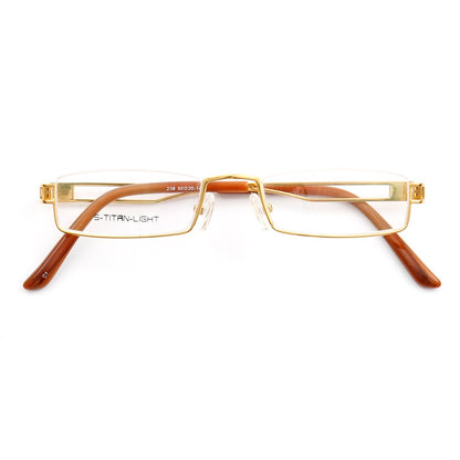 Kelcey | Rectangle Half Rim Metal Glasses Frames