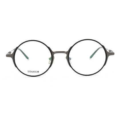 Leon | Retro Round Titanium Glasses Frames