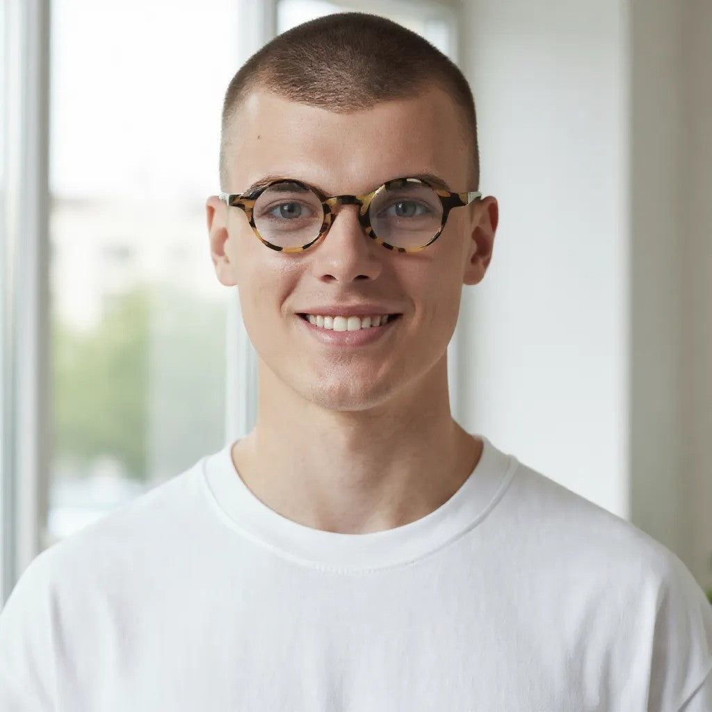 Crown | Mens & Womens Nerd Vintage Eyeglasses Round | Hipster Tortoise Retro Glasses Frames Online