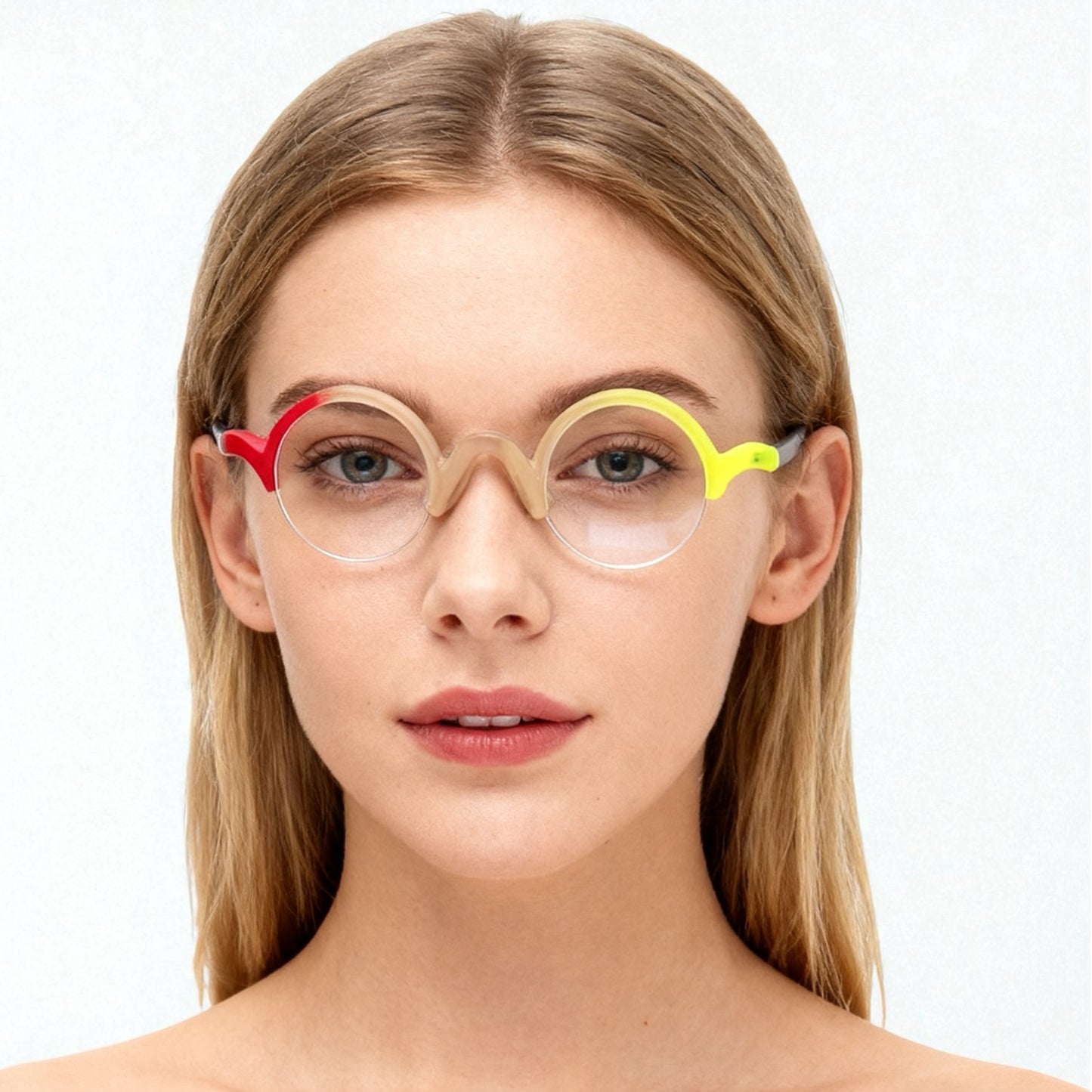 Beck | Vintage Small Round Half Rim Eyewear