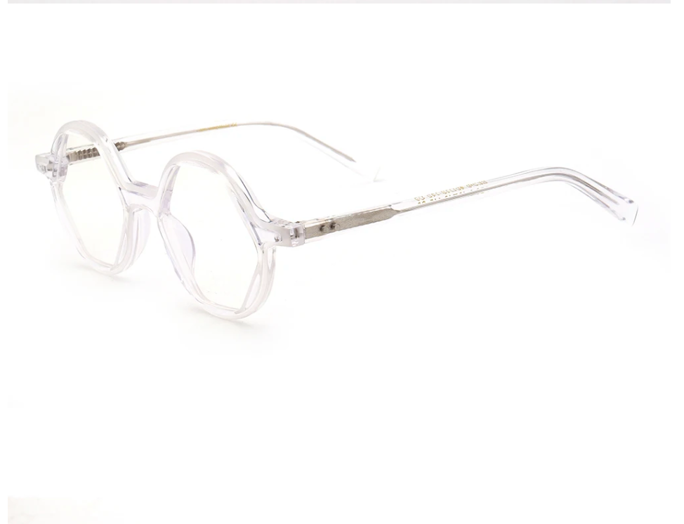 Mosley | Hexagon Shaped Full Rim Acetate Eyeglasses for Men | Retro Women Geometric Glasses Frames Online