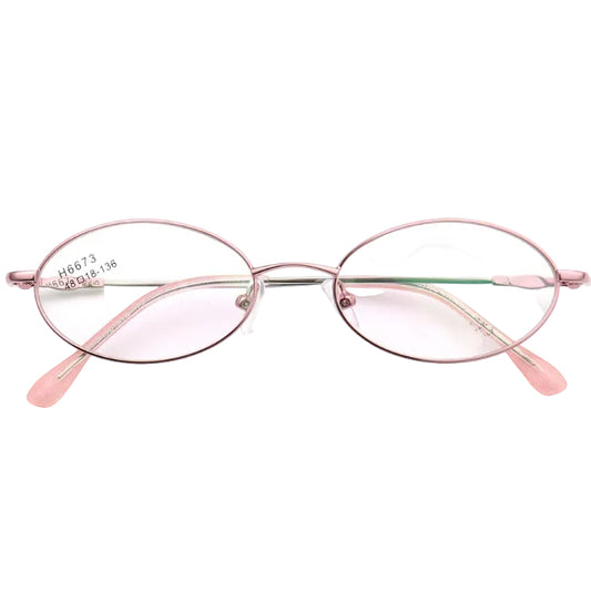 pink oval eyewear for women