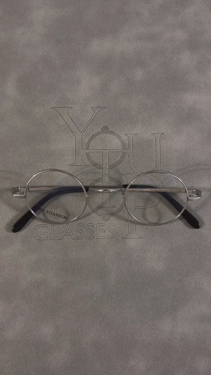 Sullivan | Lunettes rondes en titane Old School pour hommes | Montures de lunettes légères pour femmes rétro