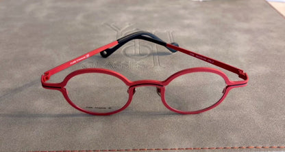 Brunswick | Round Pink Women Titanium Eyeglasses | Retro Striped Green Men Glasses Frames