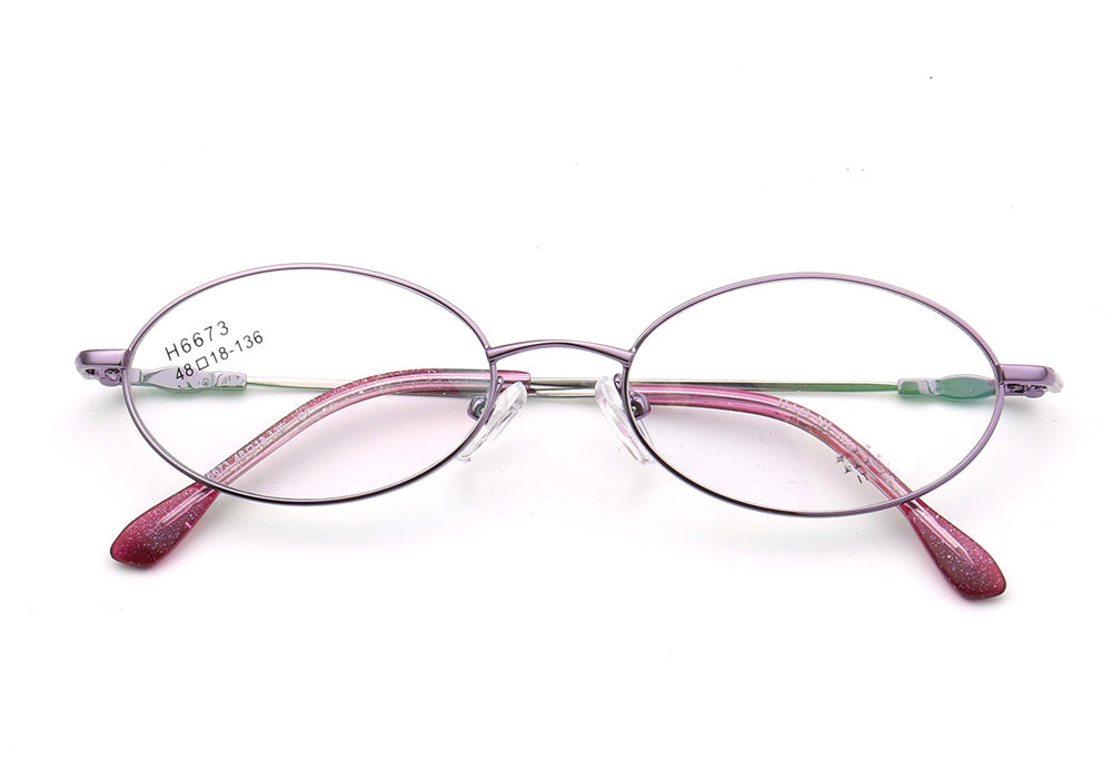 Adeline | Vintage Oval Reading Glasses Anti Blue