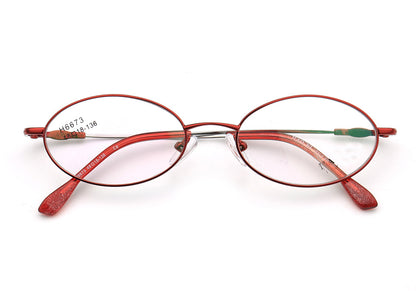 oval womens glasses frames red