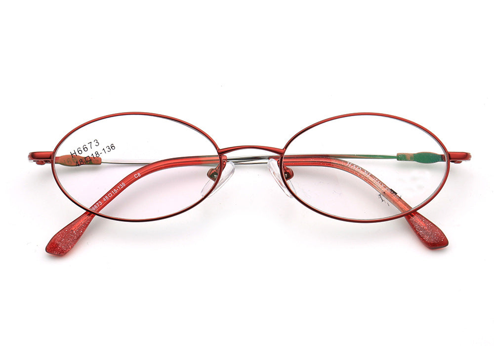 Adeline | Vintage Oval Reading Glasses Anti Blue