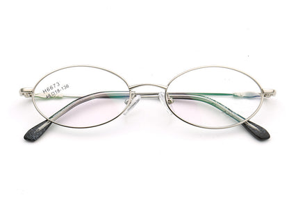 gunmetal eyeglasses frames oval