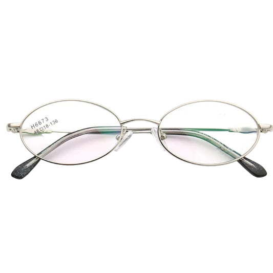 gunmetal eyeglasses frames oval