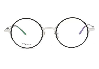 Leon | Retro Round Titanium Glasses Frames