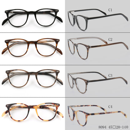 Fashionable round full rim eyeglasses