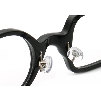 Nose pads of black mismatch retro glasses frames