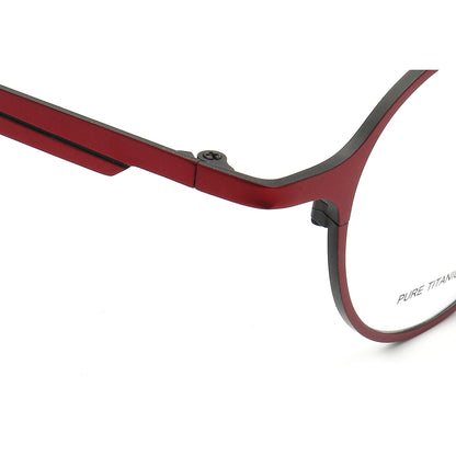 Jacques | Anteojos de titanio redondos, finos y ligeros | Monturas De Gafas Modernas Para Mujer De Doble Puente Online