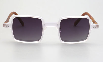 Laurence | Lunettes de soleil unisexes carrées à jante complète | Monture à motifs moderne avec verres polarisés
