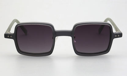 Laurence | Lunettes de soleil unisexes carrées à jante complète | Monture à motifs moderne avec verres polarisés
