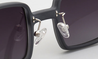 Laurence | Lunettes de soleil unisexes carrées à jante complète | Monture à motifs moderne avec verres polarisés