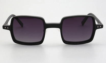 Laurence | Lunettes de soleil unisexes carrées à jante complète | Monture à motifs moderne avec verres polarisés