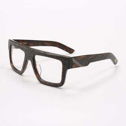 Sable | Lunettes carrées à la mode en acétate à jante complète | Cadres légers avec design à motifs moderne