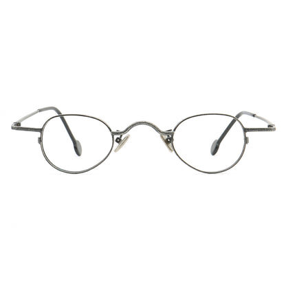 Lance | Retro Nerd Style Metal Eyeglasses | Thin Lightweight Unisex Glasses Frames
