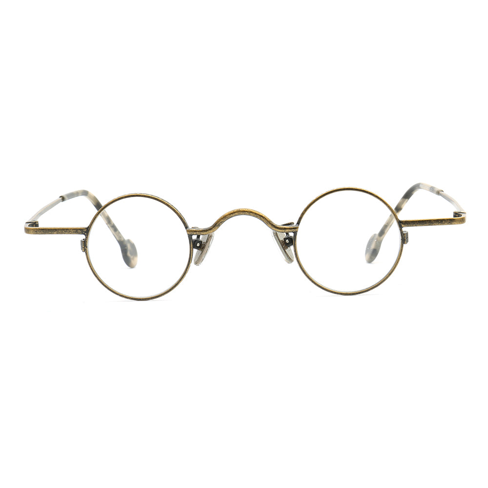 retro round metal glasses frames