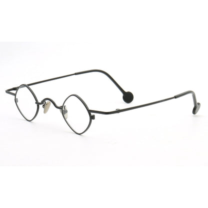 A pair of full rim shield shaped eyeglasses frames