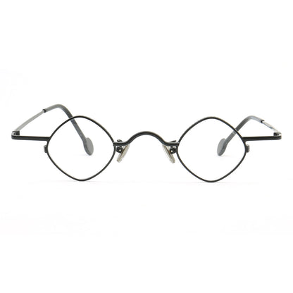 A pair of full rim shield shaped glasses frames