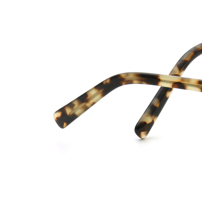 Tortoise patterned eyeglass temple tip