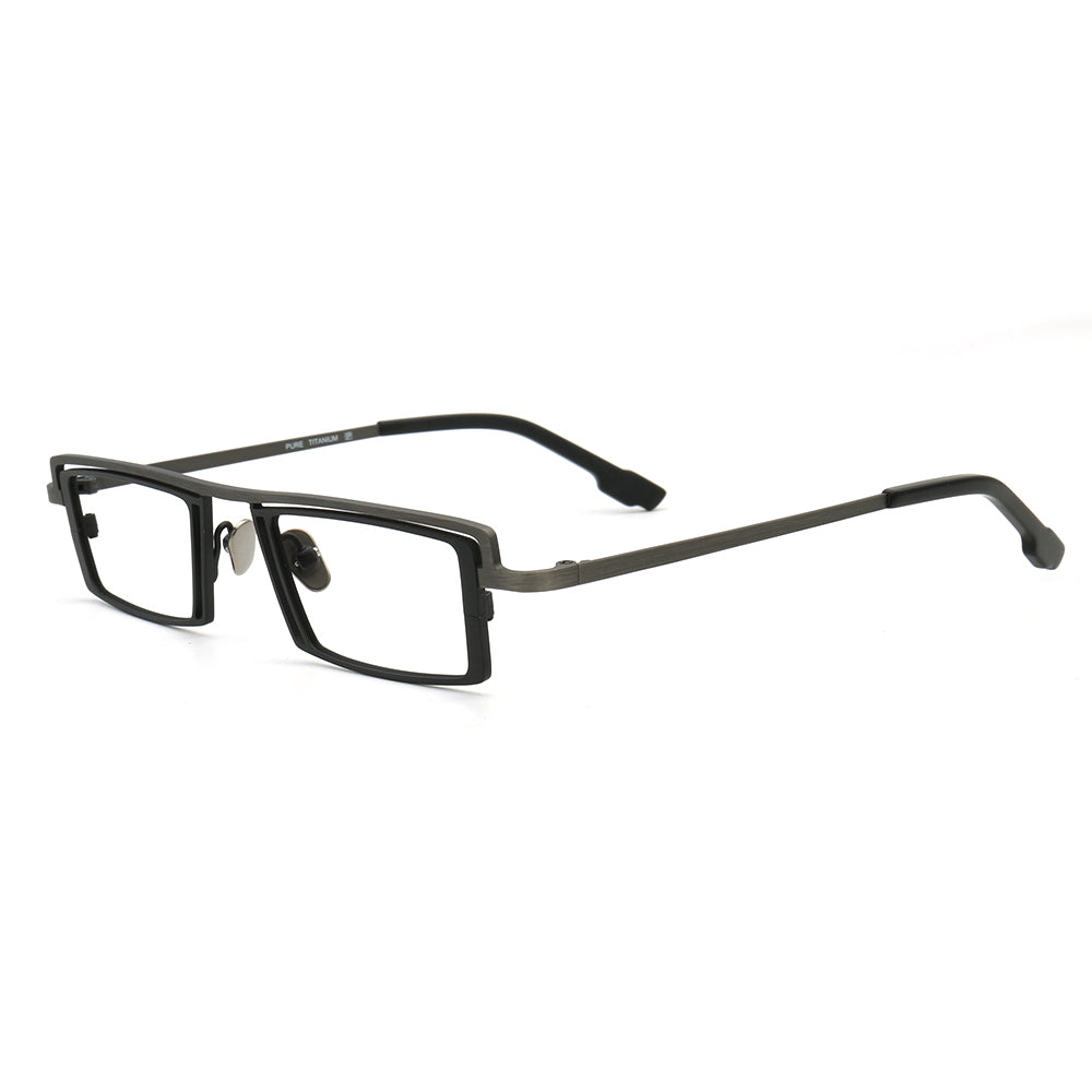 Levi | Rectangular Full Rim Eyeglasses For Men | Modern Business Glasses Frames