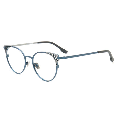 Helena | Stylish Titanium Cat Eye Glasses For Women | Modern Multicolored Eyewear Frames
