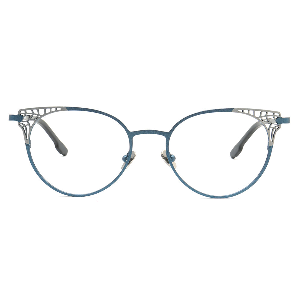 Helena | Stylish Titanium Cat Eye Glasses For Women | Modern Multicolored Eyewear Frames