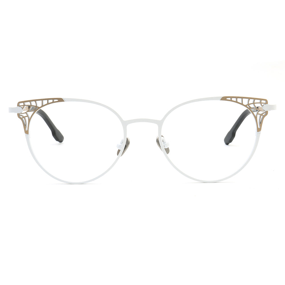 Helena | Stylish Titanium Cat Eye Glasses For Women | Modern Multicolored Eyewear Frames
