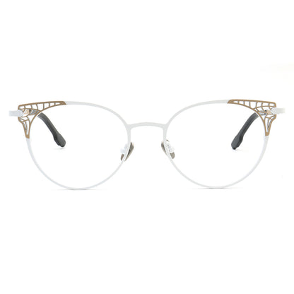 Helena | Stylish Titanium Cat Eye Glasses For Women | Modern Multicolored Eyewear Frames