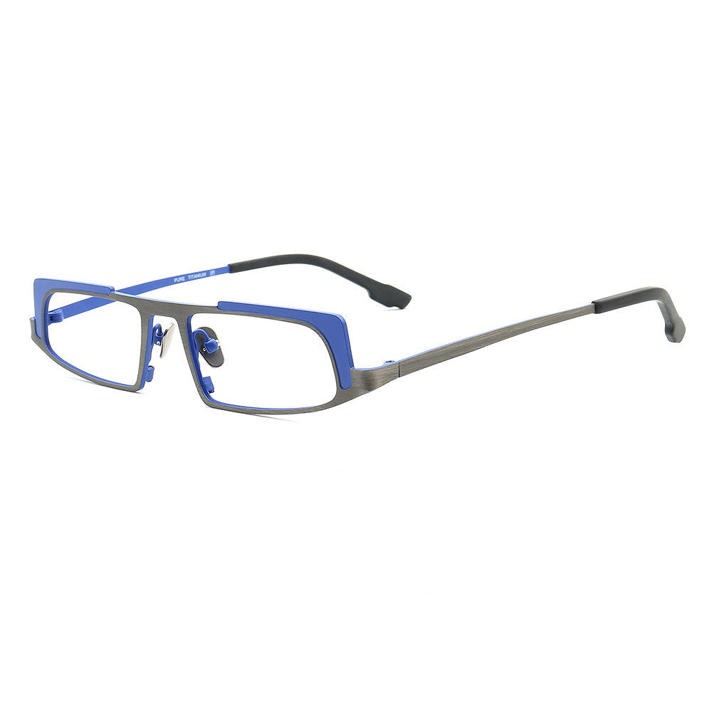 Full Rim Style Frame Vernon | Sleek Rectangular Titanium Eyeglass Frames | Modern Two Toned ...