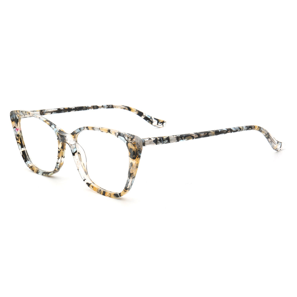 Charlotte | Patterned Acetate Cat Eye Glasses For Women  display picture 1