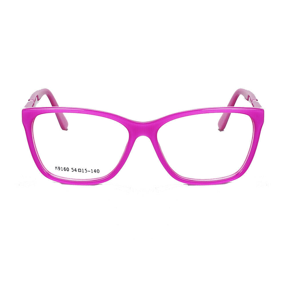 Front view of pink full rim acetate eyeglasses for women